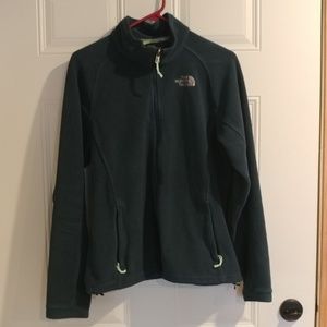 Teal North face jacket size large